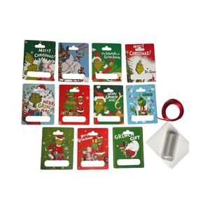 Grinch Christmas Money Holders – Set of 11 Funny Cash Gift Cards for Tree